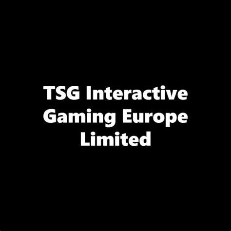 tsg interactive gaming europe limited